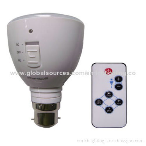 Cool/Warm White LED Rechargeable Light with Remote Controller, 85 to 265V AC Voltage